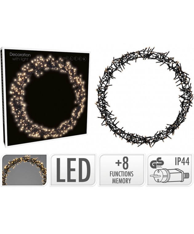 ΕΠΟΧΙΑΚΆ ΦΩΤΕΙΝΆ ΣΤΟΙΧΕΊΑ RING 48CM 400LED WARM WHITE AX8107060