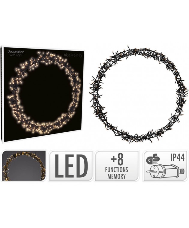 ΕΠΟΧΙΑΚΆ ΦΩΤΕΙΝΆ ΣΤΟΙΧΕΊΑ RING 58CM 500LED WARM WHITE AX8107070