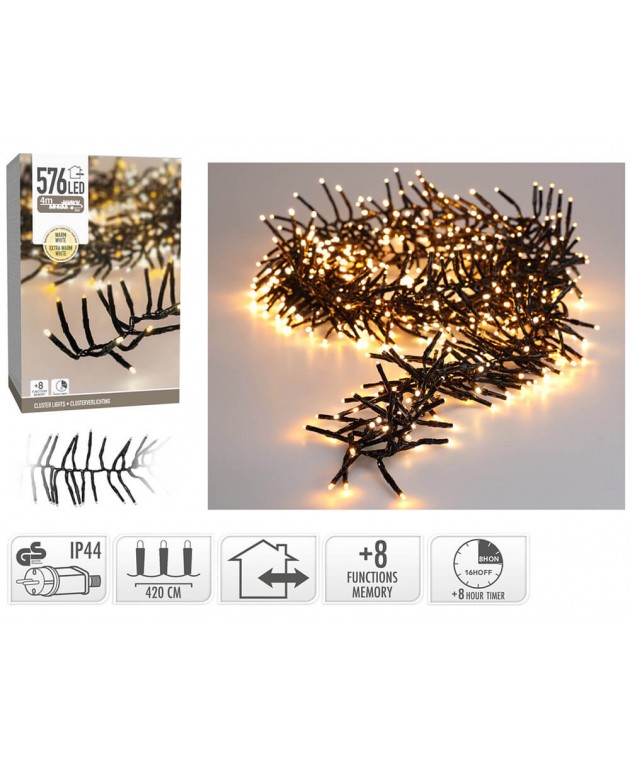 ΣΥΡΜΆΤΙΝΑ & PVC ΛΑΜΠΆΚΙΑ LED CLUSTER LIGHTS 576L WW AX8550620