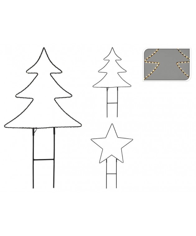 ΕΠΟΧΙΑΚΆ ΦΩΤΕΙΝΆ ΣΤΟΙΧΕΊΑ GROUNDPIN XMAS FIGURE 2ASS AMZ111020