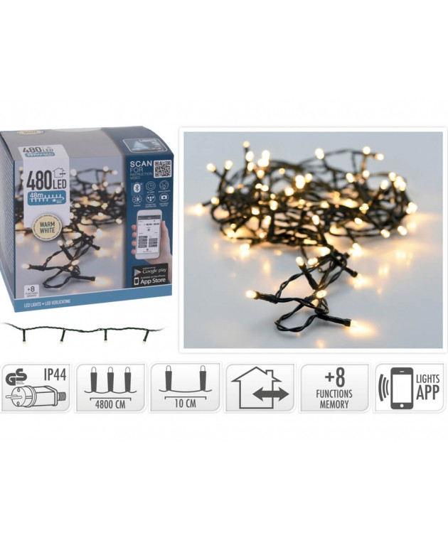 ΣΥΡΜΆΤΙΝΑ & PVC ΛΑΜΠΆΚΙΑ LED LIGHTING DISPLAY APP CONTROLL 480 LED AX8718520