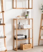 ΡΑΦΙΕΡΑ 3 LEVEL ANGLE BAMBOO RACK SICE 174519 31.9x31.9x103cm Ραφιέρες