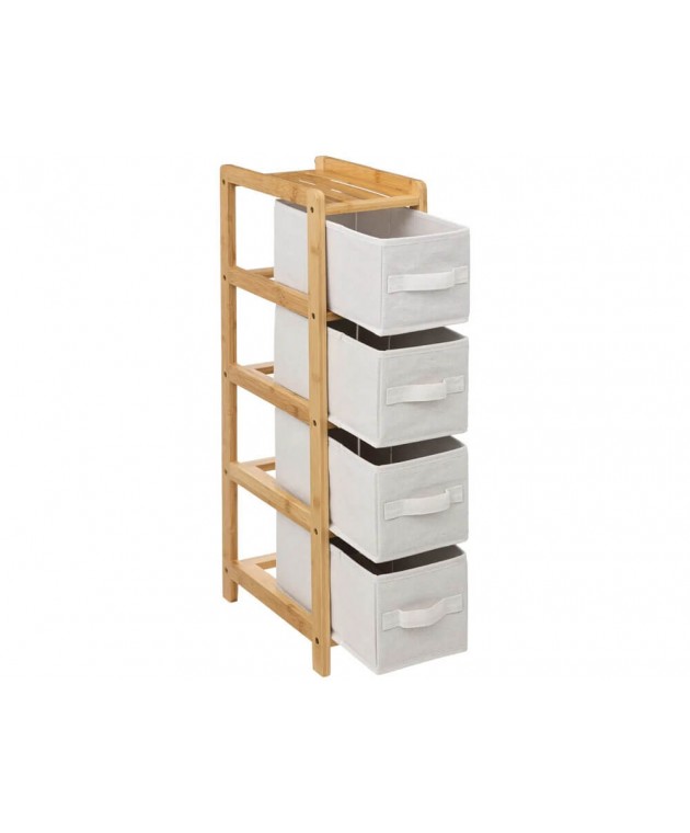 Ραφιέρα μπάνιου 5five bamboo - 33x19x78.5cm 