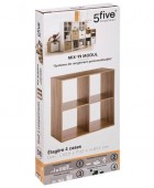 ΡΑΦΙΈΡΑ 4 CPT SHELVES MIX NAT 138908 Ραφιέρες