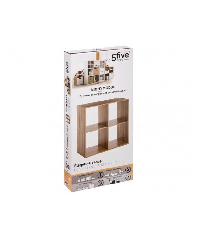 ΡΑΦΙΈΡΑ 4 CPT SHELVES MIX NAT 138908 Ραφιέρες