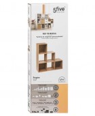 ΡΑΦΙΈΡΑ STAIRS SHELF MIX OAK 181394 Ραφιέρες