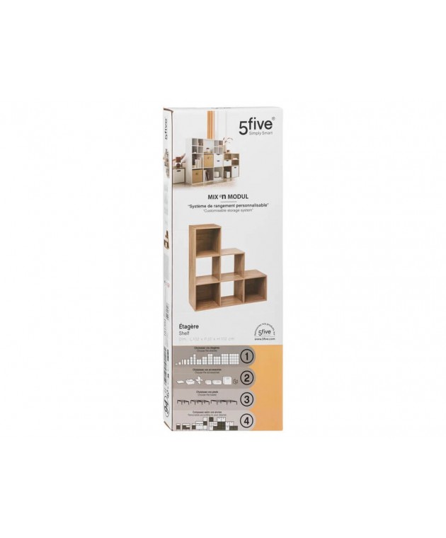 ΡΑΦΙΈΡΑ STAIRS SHELF MIX OAK 181394 Ραφιέρες