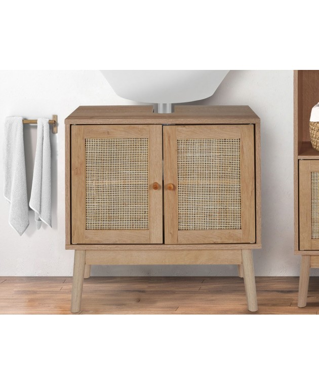 Έπιπλο νιπτήρα Home Deco Factory Bali - 60x30x70cm Ντουλάπια