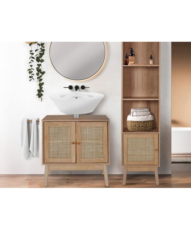 Έπιπλο νιπτήρα Home Deco Factory Bali - 60x30x70cm Ντουλάπια