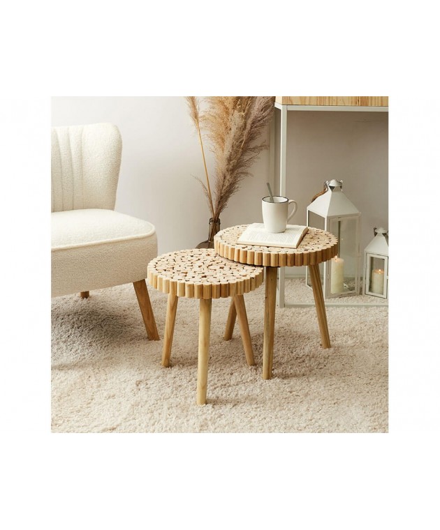 ΤΡΑΠΕΖΆΚΙΑ ΣΑΛΟΝΙΟΎ TABLE GIGOGNE RONDIN X2 M1 HD5208 Τραπεζάκια Σαλονιού