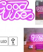 ΦΩΤΙΣΤΙΚΆ ΜΠΑΤΑΡΊΑΣ & ΗΛΙΑΚΆ LAMPE TUBE LED GOOD VIBES USB M8 LA10471