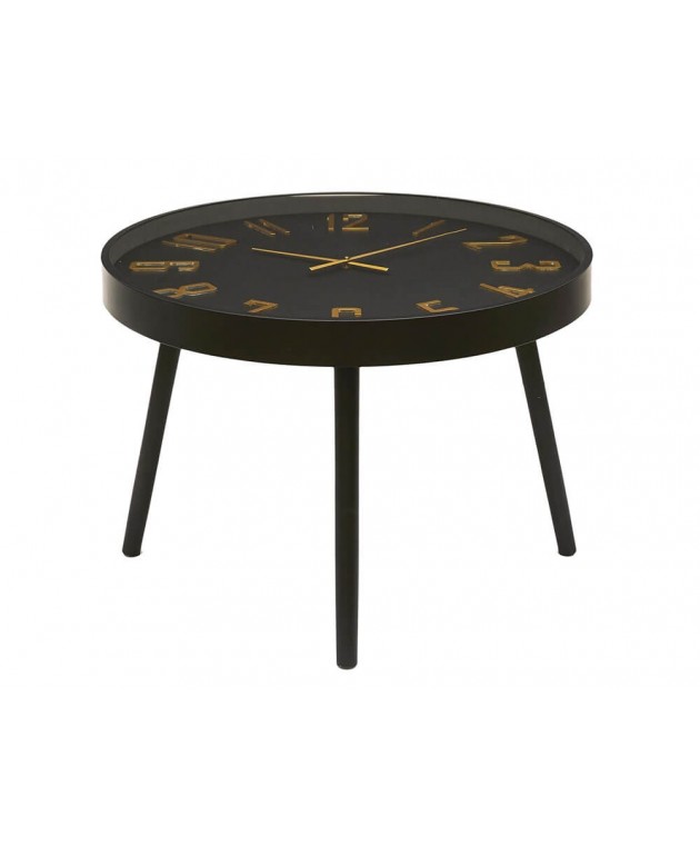 ΤΡΑΠΕΖΆΚΙΑ ΣΑΛΟΝΙΟΎ TABLE CLOCK LOUNGE D70CM HD0126 Τραπεζάκια Σαλονιού
