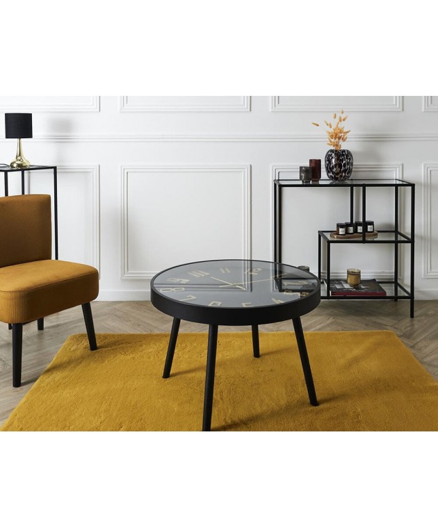 ΤΡΑΠΕΖΆΚΙΑ ΣΑΛΟΝΙΟΎ TABLE CLOCK LOUNGE D70CM HD0126 Τραπεζάκια Σαλονιού