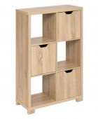 ΒΙΒΛΙΟΘΉΚΗ SHELF 6 BOX 3 DOORS BIVOAK FIVE121071 Βιβλιοθήκες