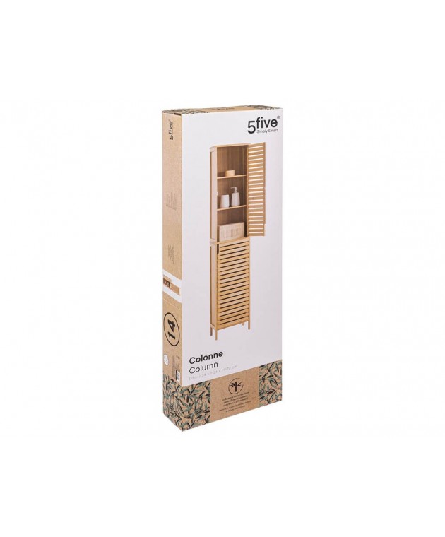 Στήλη μπάνιου 5five bamboo - 33x28x168cm Ντουλάπια