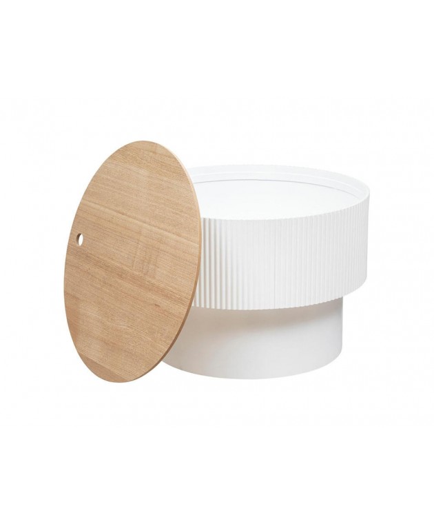 ΤΡΑΠΕΖΆΚΙΑ ΣΑΛΟΝΙΟΎ ENOLA WHT TRUNK COFFEE TABLE ATMOSPHERA 197741A Τραπεζάκια Σαλονιού