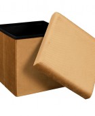 ΣΚΑΜΠΌ GIULIA VELVET FOLDABLE STORAGE POUFFE HD6813 Σκαμπό