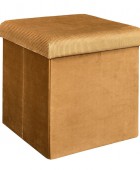ΣΚΑΜΠΌ GIULIA VELVET FOLDABLE STORAGE POUFFE HD6813 Σκαμπό