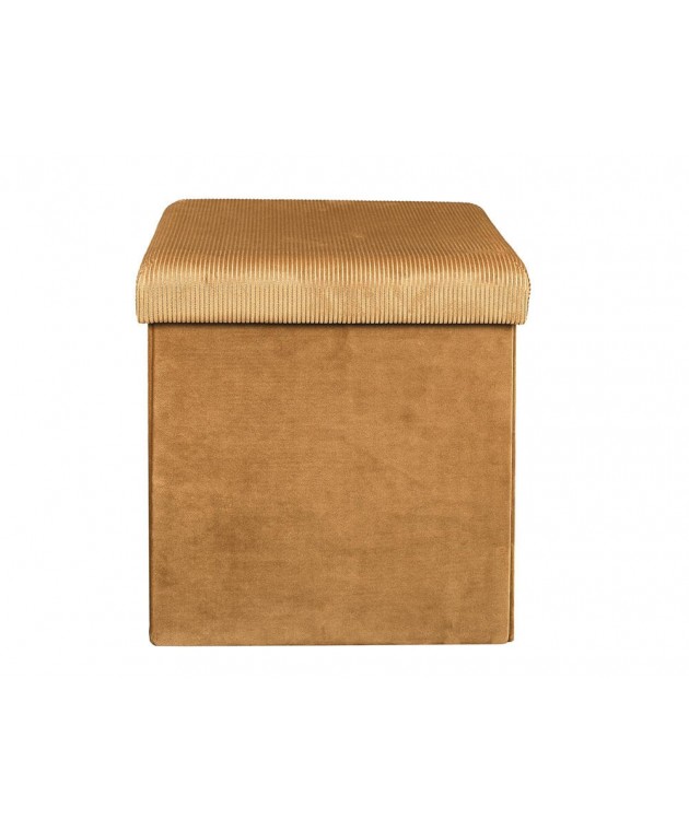 ΣΚΑΜΠΌ GIULIA VELVET FOLDABLE STORAGE POUFFE HD6813 Σκαμπό