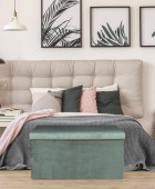 ΣΚΑΜΠΌ GIULIA VELVET FOLDABLE STORAGE BENCH HD6815 Ταμπουρέ