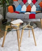 ΤΡΑΠΕΖΆΚΙΑ ΣΑΛΟΝΙΟΎ NESTING TABLES X2 IN HEATTEMPERED GLASS HD3207 Τραπεζάκια Σαλονιού