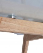ΤΡΑΠΕΖΆΚΙ ΣΑΛΟΝΙΟΎ GLASS RECTANGULAR TABLE 90X60X45CM HD3801 Τραπεζάκια Σαλονιού