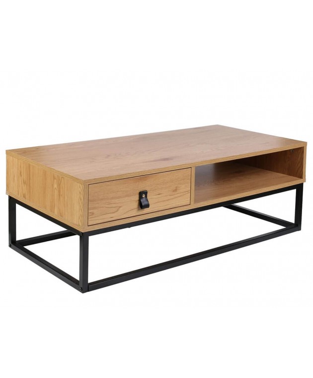 ΤΡΑΠΕΖΆΚΙ ΣΑΛΟΝΙΟΎ ABBOTT METAL AND WOOD LOW TABLE M1 HD6624 Τραπεζάκια Σαλονιού