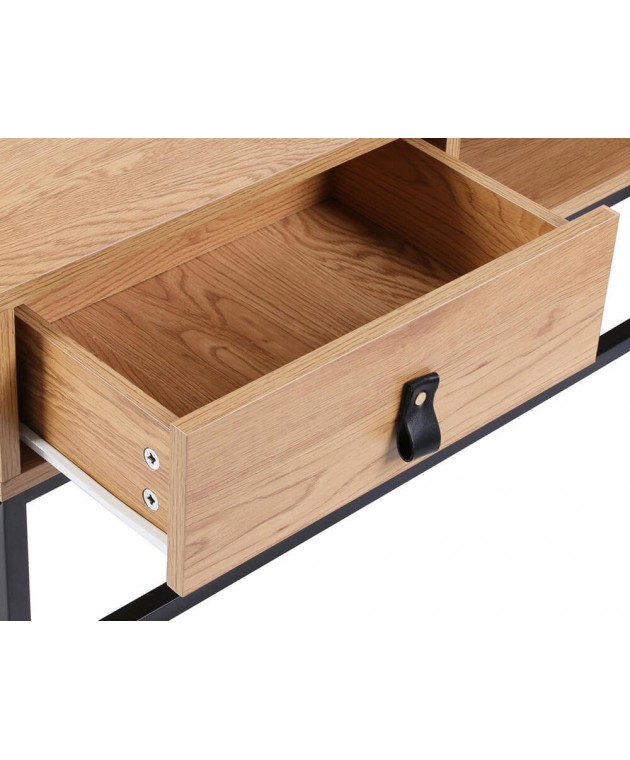 ΤΡΑΠΕΖΆΚΙ ΣΑΛΟΝΙΟΎ ABBOTT METAL AND WOOD LOW TABLE M1 HD6624 Τραπεζάκια Σαλονιού