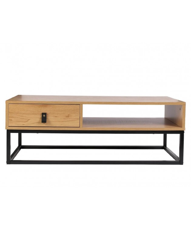 ΤΡΑΠΕΖΆΚΙ ΣΑΛΟΝΙΟΎ ABBOTT METAL AND WOOD LOW TABLE M1 HD6624 Τραπεζάκια Σαλονιού