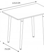 Τραπέζι Home Deco Factory - 115.5x75x74.3cm Τραπέζια