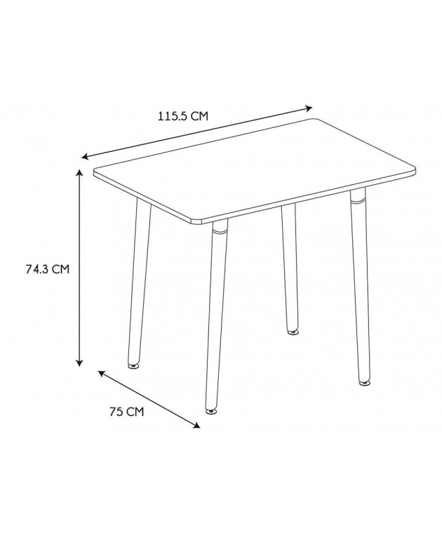 Τραπέζι Home Deco Factory - 115.5x75x74.3cm Τραπέζια