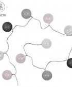 ΔΙΑΚΟΣΜΗΤΙΚΈΣ ΓΙΡΛΆΝΤΕΣ LED ΔΩΜΑΤΊΟΥ 10 LED BALL STRING LIGHTS GREYPINK SHADES LA10067