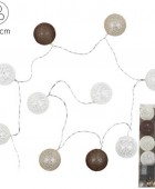 ΔΙΑΚΟΣΜΗΤΙΚΈΣ ΓΙΡΛΆΝΤΕΣ LED ΔΩΜΑΤΊΟΥ 10 LED BALL STRING LIGHTS BROWN SHADES LA10065