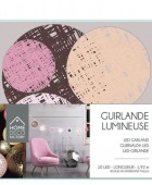 ΔΙΑΚΟΣΜΗΤΙΚΈΣ ΓΙΡΛΆΝΤΕΣ LED ΔΩΜΑΤΊΟΥ PINK MULTISIZE 10 LED GARLAND 100CM LA10298