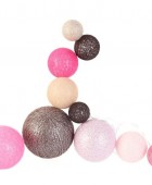 ΔΙΑΚΟΣΜΗΤΙΚΈΣ ΓΙΡΛΆΝΤΕΣ LED ΔΩΜΑΤΊΟΥ PINK MULTISIZE 10 LED GARLAND 100CM LA10298