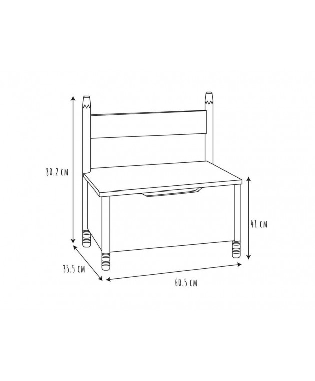 ΠΑΙΔΙΚΌ ΈΠΙΠΛΟ STORAGE BOX AND PENCIL SEAT HD5149/WEB Πολυθρόνες-Καρέκλες