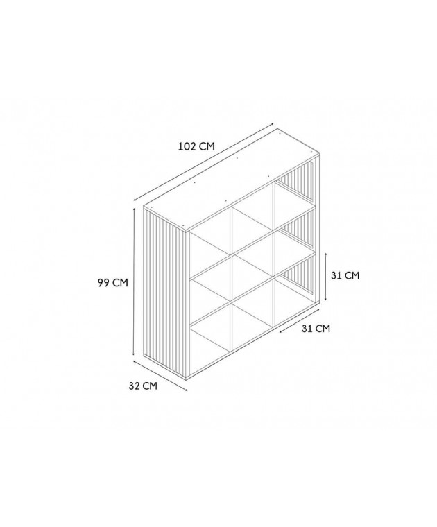 ΡΑΦΙΈΡΕΣ & ΑΠΟΘΗΚΕΥΤΙΚΆ ΚΟΥΤΙΆ RANGEMENT MODULABLE 9 CASES KLAUS M1 HD0243FS
