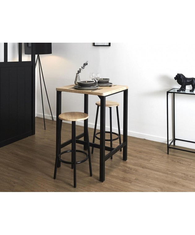 Τραπέζι και 2 Σκαμπό Loca Home Deco Factory Σκαμπό