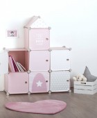 ΠΑΙΔΙΚΌ ΈΠΙΠΛΟ PINK STORAGE CASTLE ATMOSPHERA FOR KIDS 127162A