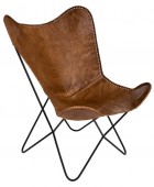 ΚΑΡΈΚΛΕΣ & ΠΟΛΥΘΡΌΝΕΣ DARIO CGNAC LEATHER COVER ATMOSPHERA 157282E