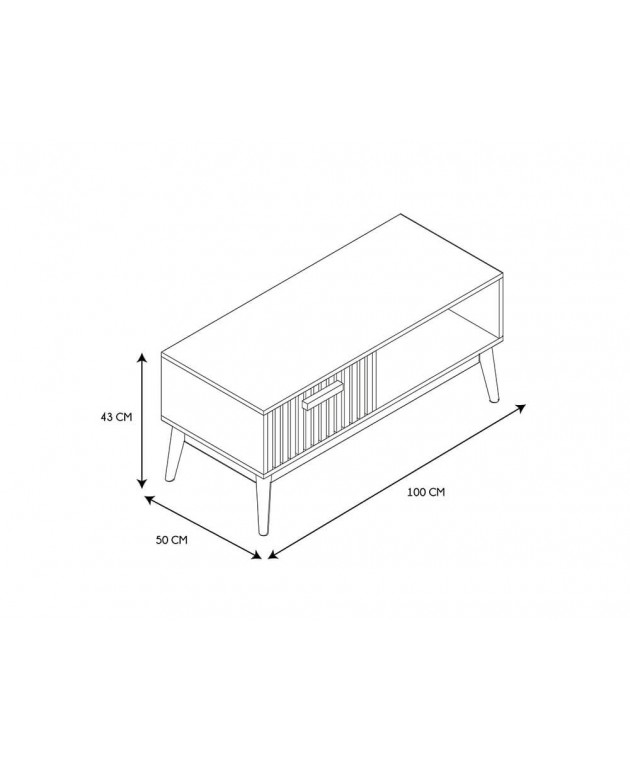 ΤΡΑΠΕΖΆΚΙ ΣΑΛΟΝΙΟΎ COFFEE TABLE KLAUS HD0089 Τραπεζάκια Σαλονιού