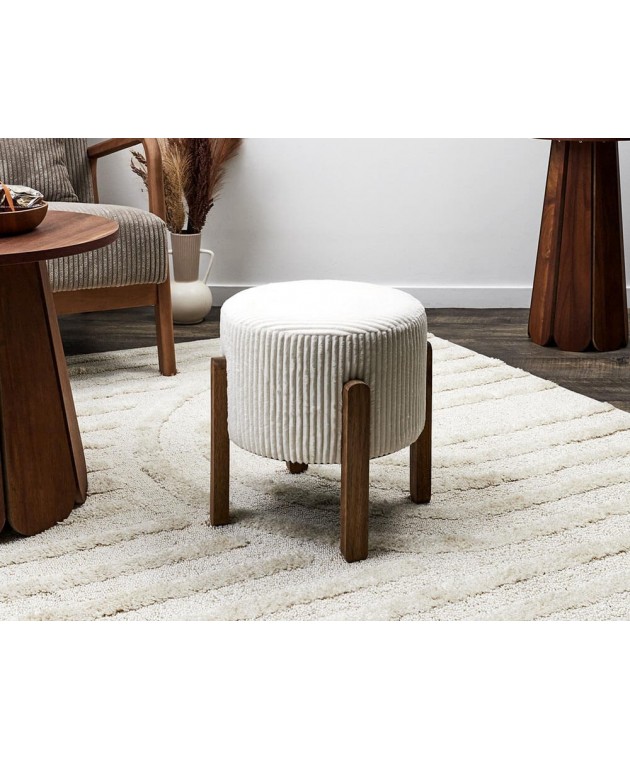 ΣΚΑΜΠΌ SCOTT BEIGE SIDE STOOL HD0337 Σκαμπό