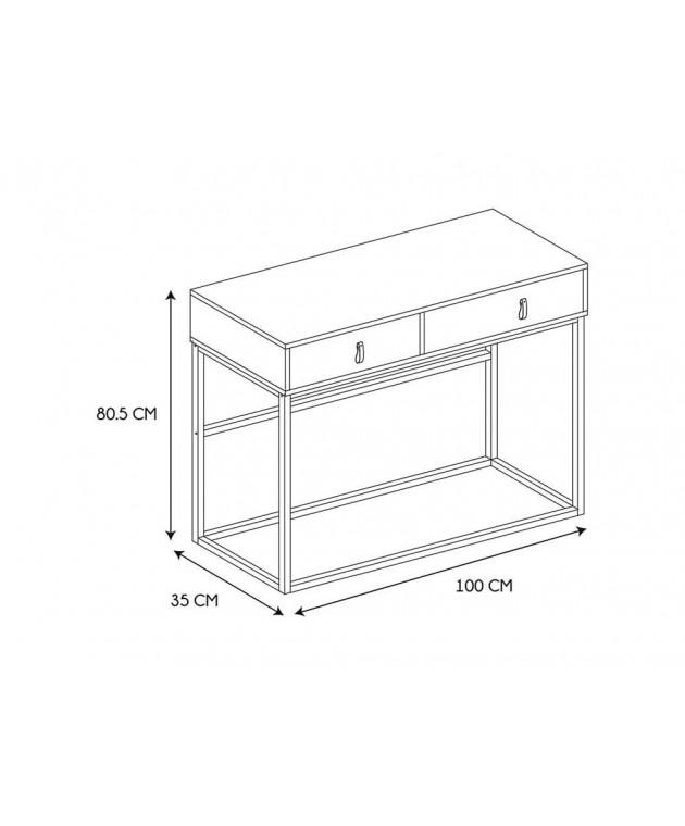 CONSOLE BOIS ET METAL ABBOTT M1 HD6623 
