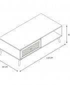 ΤΡΑΠΕΖΆΚΙ ΣΑΛΟΝΙΟΎ BALI COFFEE TABLE A1/M1 HD7458 Τραπεζάκια Σαλονιού