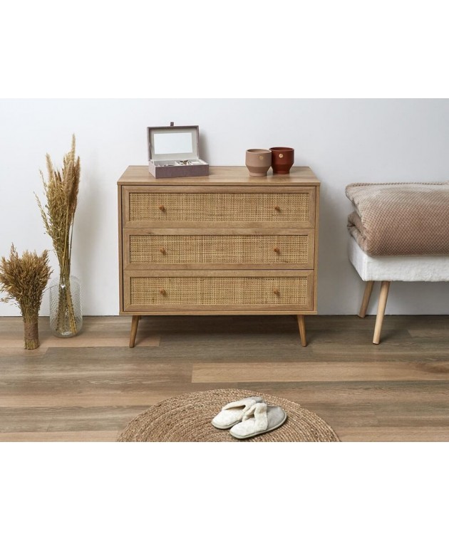 ΈΠΙΠΛΟ ΕΙΣΌΔΟΥ BALI 3-DRAWER CHEST A1/M1 HD7455 Έπιπλα Εισόδου