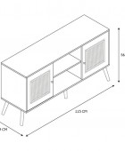 Έπιπλο TV Bali Home Deco Factory - 115x39x56.5cm Έπιπλα TV