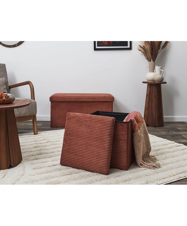 ΣΚΑΜΠΌ  CHEST FOLDABLE POUFFE SCOTT TERRA HD0275 Σκαμπό