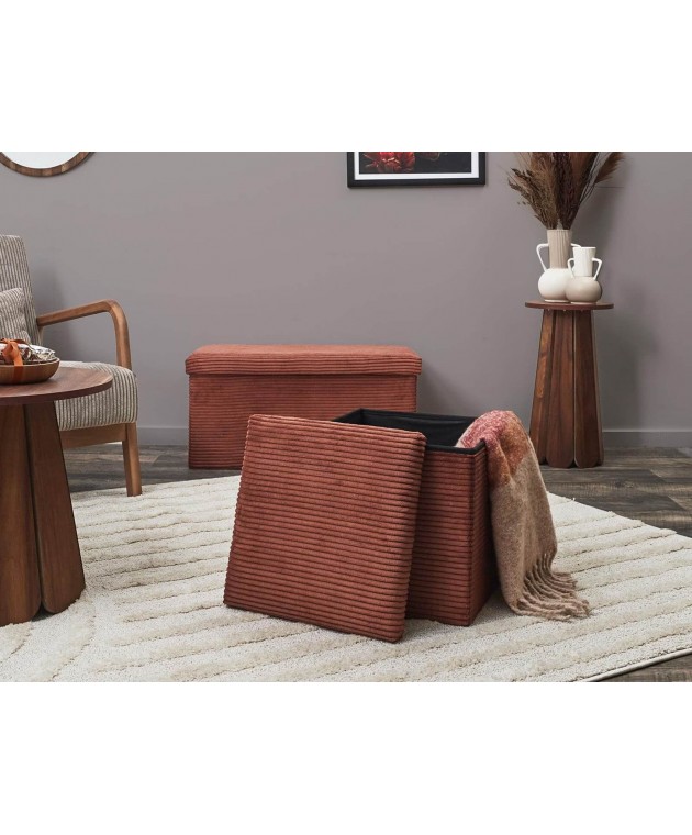 ΣΚΑΜΠΌ  CHEST FOLDABLE POUFFE SCOTT TERRA HD0275 Σκαμπό