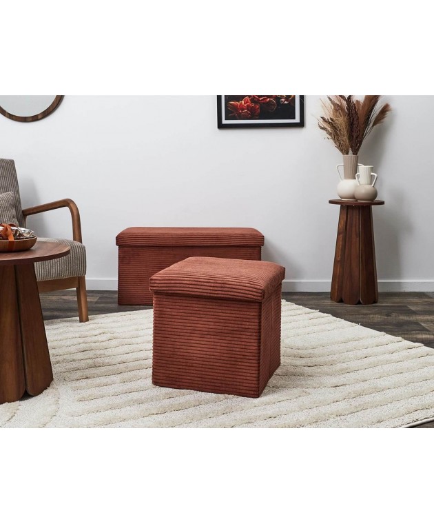 ΣΚΑΜΠΌ  CHEST FOLDABLE POUFFE SCOTT TERRA HD0275 Σκαμπό