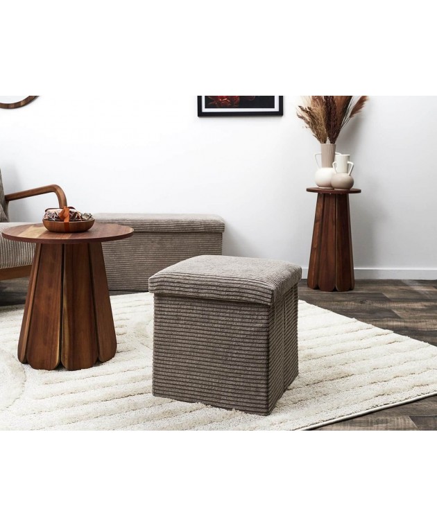 ΣΚΑΜΠΌ COFFRE POUF PLIABLE COTELE SCOTT TAUPE M4 HD0274DM Σκαμπό